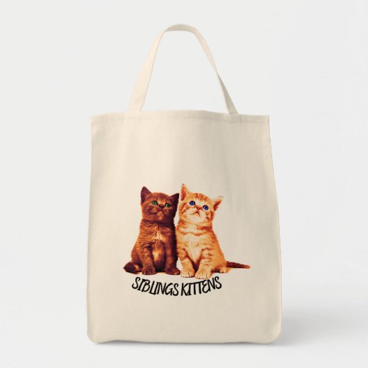 Siblings kittens, twee schattige katten tote bag (Voorkant)