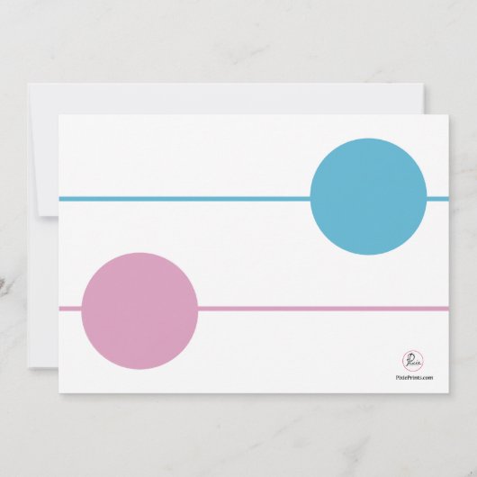 Siblings two Photo Invitation Kaart (Achterkant)