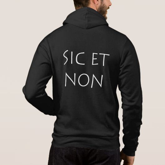 sic et non hoodie (Achterkant)