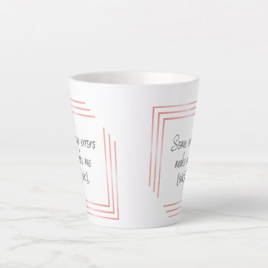 Sic Latte Mok (Voorkant)