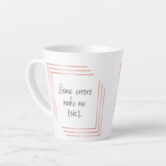 Sic Latte Mug (Angle gauche)