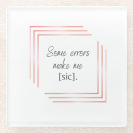 Sic-onderzetter Glazen Onderzetter