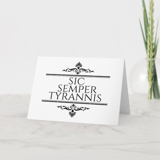 Sic Semper Tyrannis (Devant)