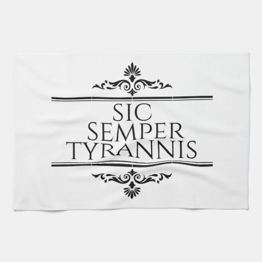 Sic Semper Tyrannis Theedoek (Horizontaal)