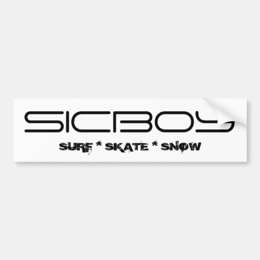 SICBOY BUMPER ENHANCER BUMPERSTICKER (Voorkant)