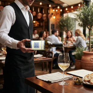 Sicilaanse tegel Italiaans restaurant huiswijn Wijn Etiket