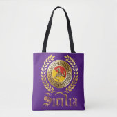 Sicile Drapeau et Sac fourre-tout cadeau Emblem (Devant)