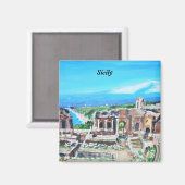 Sicile, Italie Magnet (Recto/Verso)