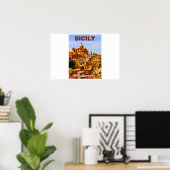 Sicile Piazza Armerina Affiche de voyage (Bureau à domicile)