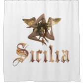 Sicile / Sicilia Trinacria rideau de douche (Devant)