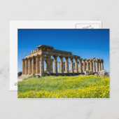 Sicile - Temple d'Héra à Selinunte carte postale (Devant / Derrière)