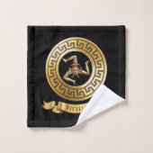Sicilia (avec Trinacria) symbole Ensemble de servi (Gant de toilette)