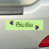 Sicilia Bumpersticker - Siciliaans erfgoed (Op auto)