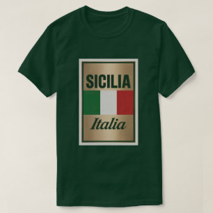 Sicilia Italia Groen T-shirt