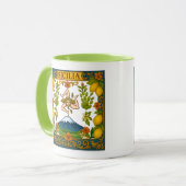 Sicilia Mt.Etna Trinacria Design Mug (Devant gauche)