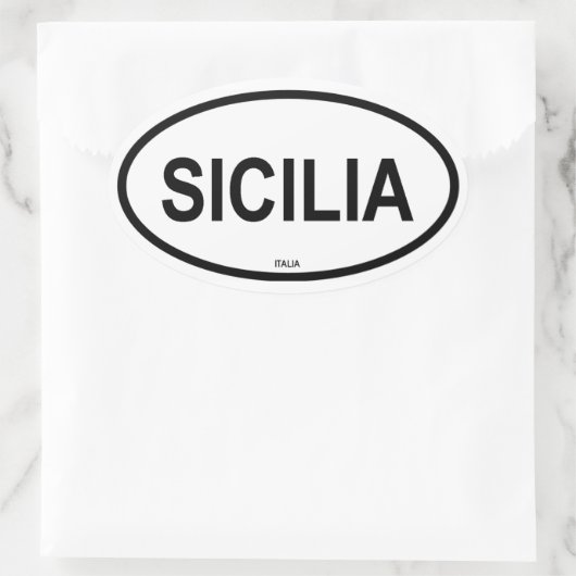 SICILIA OVALE STICKER (Tas)
