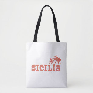 Sicilia Palm Island Zonsondergang Draagtas