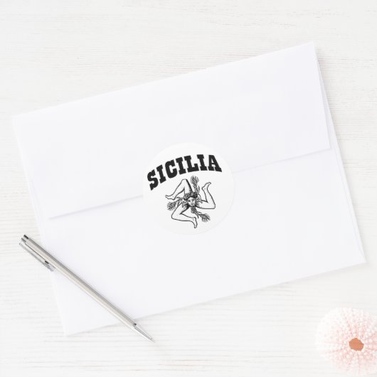 Sicilia Ronde Sticker (Envelop)