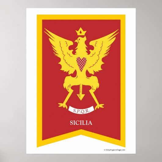 Sicilia Sicile Italie région Poster (Devant)