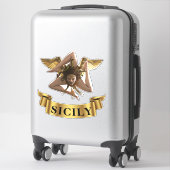 Sicilia Sicile Trinacrie Symbole Autocollant (Sur valise)