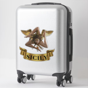 Sicilia Sicile Trinacrie Symbole Autocollant