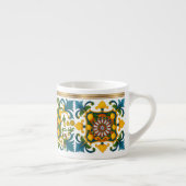 Sicilia Sicilian Pattern Espresso Cup Kop (Rechts)