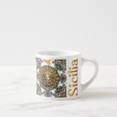 Sicilia Sicilian Pattern Espresso Kop (Rechts)