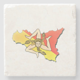 Sicilia 🇮🇹 ☀️ stenen onderzetter