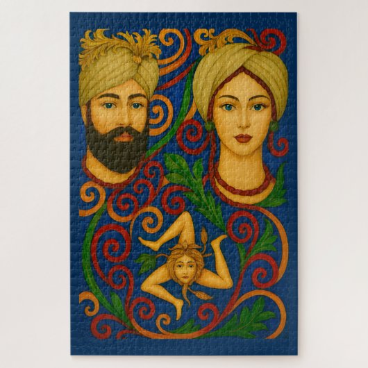 Sicilia Trinacria Jigsaw Puzzle (Vertical)