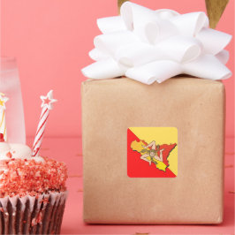 Sicilia 🇮 🇹 ☀️ vierkante sticker