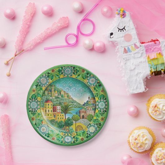 Siciliaans Groen: Melamine Paper Bord (Feest)