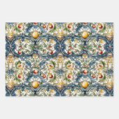 SICILIAANS KERAMISCH BLOEMEN TEGEL DECORATIEF PAPI INPAKPAPIER VEL (Voorkant 2)