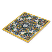 Siciliaans patroon tegeltje (Zijkant)