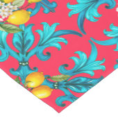 Siciliaans, zomer, citroen, mozaïek, roze, medium tafelloper (Hoek)