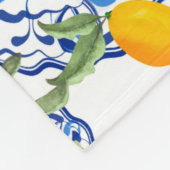 Siciliaans, zomer, citrusvlinder fleece deken (Hoek)