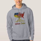 Siciliaanse Amerikaanse rots Hoodie (Voorkant)