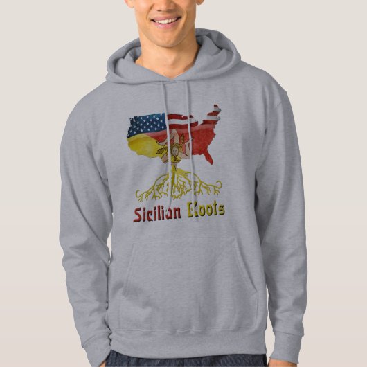 Siciliaanse Amerikaanse rots Hoodie (Voorkant)
