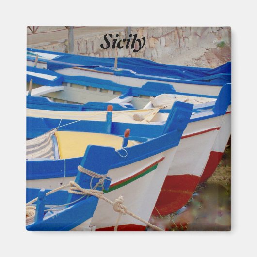 Siciliaanse boats magneet (Voorkant)