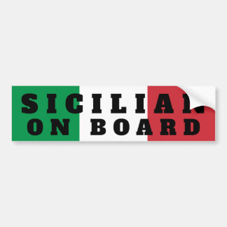 Siciliaanse bumpersticker voor op de auto