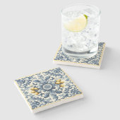 Siciliaanse citroenen stenen onderzetter (Zijkant)