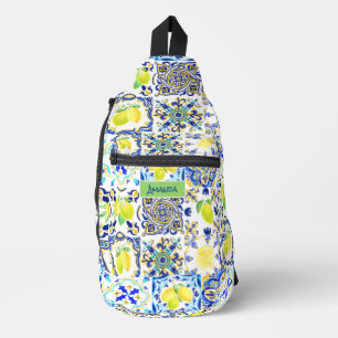 Siciliaanse citrus Mediterrane majolica Sling Bag