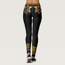 Siciliaanse Golden Medusa Athletische Leggings