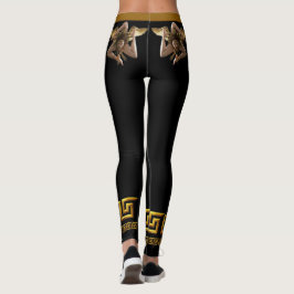 Siciliaanse Gouden Medusa Sportleggingen Leggings