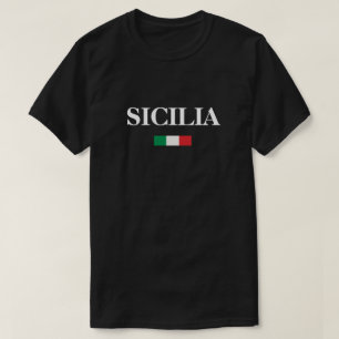 Siciliaanse Italiaanse vlag T-shirt