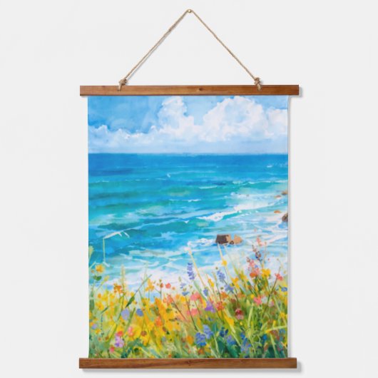 Siciliaanse kust hangend wandkleed (Voorkant)