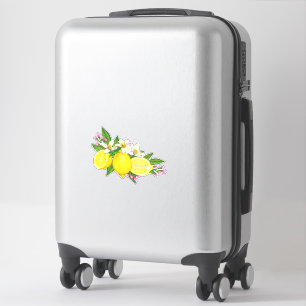 Siciliaanse mediterrane Sticker Lemon Citrus Flora