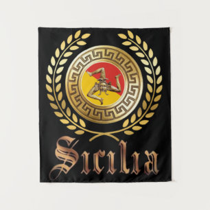 Siciliaanse Patriottische Wandtapijt Wandkleed