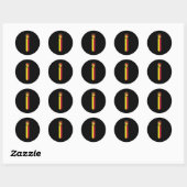 Siciliaanse Pride Siciliaanse vlag Jersey stijl Ronde Sticker (Vel)