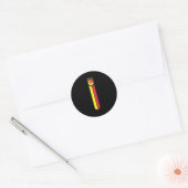 Siciliaanse Pride Siciliaanse vlag Jersey stijl Ronde Sticker (Envelop)