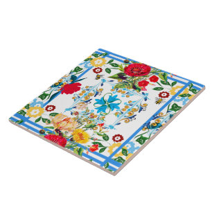 Siciliaanse stijl,majolica,citroenen tegeltje